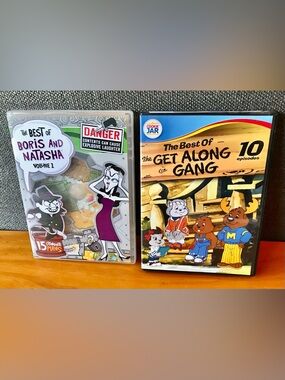 GET ALONG GANG & BORIS & NATASHA Vol 1 70s 80s TV Cartoon Episodes DVD Movie
